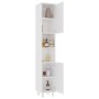 Armario de baño madera contrachapada blanco 30x30x179 cm de vidaXL, Muebles de baño - Ref: Foro24-802624, Precio: 83,48 €, De...