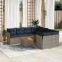 Set de sofás de jardín 9 pzas con cojines ratán sintético gris de , Conjuntos de jardín - Ref: Foro24-3255865, Precio: 657,02...