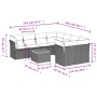 Set de sofás de jardín 9 pzas con cojines ratán sintético gris de , Conjuntos de jardín - Ref: Foro24-3255865, Precio: 657,02...