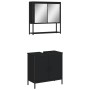 Juego de muebles de baño 2 pzas madera contrachapada negro de , Muebles de baño - Ref: Foro24-3214660, Precio: 105,29 €, Desc...
