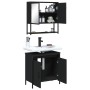 Juego de muebles de baño 2 pzas madera contrachapada negro de , Muebles de baño - Ref: Foro24-3214660, Precio: 105,29 €, Desc...