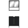 Juego de muebles de baño 2 pzas madera contrachapada negro de , Muebles de baño - Ref: Foro24-3214660, Precio: 105,29 €, Desc...