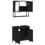 Juego de muebles de baño 2 pzas madera contrachapada negro de , Muebles de baño - Ref: Foro24-3214660, Precio: 105,29 €, Desc...