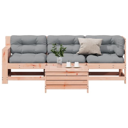 Juego de muebles jardín 4 pzas y cojines madera abeto Douglas de , Conjuntos de jardín - Ref: Foro24-3250774, Precio: 442,41 ...