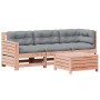 Juego de muebles jardín 4 pzas y cojines madera abeto Douglas de , Conjuntos de jardín - Ref: Foro24-3250774, Precio: 442,41 ...