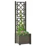 Jardinera con enrejado PP gris antracita 43x43x142 cm de vidaXL, Maceteros y jardineras - Ref: Foro24-313981, Precio: 81,66 €...
