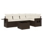 Set sofás de jardín 6 piezas y cojines ratán sintético marrón de , Conjuntos de jardín - Ref: Foro24-3252480, Precio: 420,32 ...