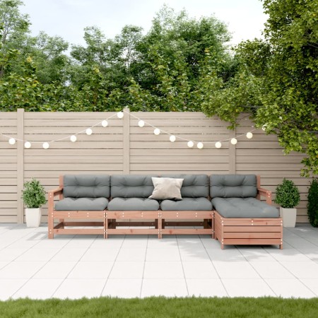 Juego de muebles jardín 5 pzas y cojines madera abeto Douglas de , Conjuntos de jardín - Ref: Foro24-3250858, Precio: 507,79 ...