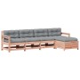 Juego de muebles jardín 5 pzas y cojines madera abeto Douglas de , Conjuntos de jardín - Ref: Foro24-3250858, Precio: 507,79 ...