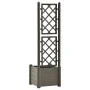 Jardinera con enrejado PP gris antracita 43x43x142 cm de vidaXL, Maceteros y jardineras - Ref: Foro24-313981, Precio: 81,66 €...