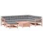 Juego de muebles jardín 8 pzas y cojines madera abeto Douglas de , Conjuntos de jardín - Ref: Foro24-3250594, Precio: 793,22 ...
