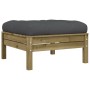 Set de sofás jardín 7 pzas con cojines madera pino impregnada de , Conjuntos de jardín - Ref: Foro24-3299551, Precio: 652,11 ...