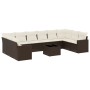Set de sofás de jardín 11 pzas cojines ratán sintético marrón de , Conjuntos de jardín - Ref: Foro24-3219473, Precio: 720,48 ...