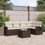 Set sofás de jardín 6 piezas y cojines ratán sintético marrón de , Conjuntos de jardín - Ref: Foro24-3220142, Precio: 387,15 ...