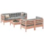 Set de sofás jardín 6 pzas con cojines madera abeto Douglas de , Conjuntos de jardín - Ref: Foro24-3299295, Precio: 506,87 €,...
