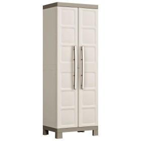 Keter Armario de almacenaje con estantes Excellence beige taupe 182 cm de , Taquillas y armarios de almacenamiento - Ref: For...