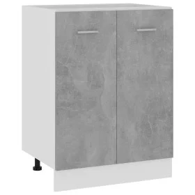 Armario debajo fregadero madera contrachapada gris 60x46x81,5cm de vidaXL, Armarios de cocina - Ref: Foro24-801192, Precio: 8...