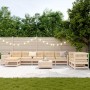 Juego de sofás de jardín 10 pzas madera maciza de pino de , Conjuntos de jardín - Ref: Foro24-3250644, Precio: 564,14 €, Desc...