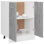 Armario debajo fregadero madera contrachapada gris 60x46x81,5cm de vidaXL, Armarios de cocina - Ref: Foro24-801192, Precio: 8...