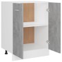 Armario debajo fregadero madera contrachapada gris 60x46x81,5cm de vidaXL, Armarios de cocina - Ref: Foro24-801192, Precio: 8...