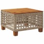 Mesa de jardín ratán sintético madera acacia beige 55x55x36 cm de , Mesas de jardín - Ref: Foro24-365931, Precio: 66,44 €, De...