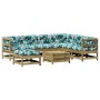Juego de muebles jardín 8 pzas y cojines madera pino impregnada de , Conjuntos de jardín - Ref: Foro24-3250627, Precio: 865,1...