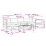 Juego de muebles jardín 8 pzas y cojines madera pino impregnada de , Conjuntos de jardín - Ref: Foro24-3250627, Precio: 865,1...