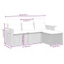 Set de sofás de jardín 4 pzas con cojines ratán sintético negro de , Conjuntos de jardín - Ref: Foro24-3226743, Precio: 325,2...