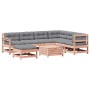 Juego de muebles jardín 8 pzas y cojines madera abeto Douglas de , Conjuntos de jardín - Ref: Foro24-3250610, Precio: 774,55 ...