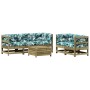 Juego de muebles jardín 6 pzas y cojines madera pino impregnada de , Conjuntos de jardín - Ref: Foro24-3250811, Precio: 697,0...