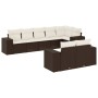 Set sofás de jardín 8 piezas y cojines ratán sintético marrón de , Conjuntos de jardín - Ref: Foro24-3255160, Precio: 597,27 ...
