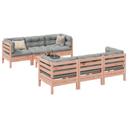 Set de sofás jardín 7 pzas con cojines madera abeto Douglas de , Conjuntos de jardín - Ref: Foro24-3299306, Precio: 584,87 €,...