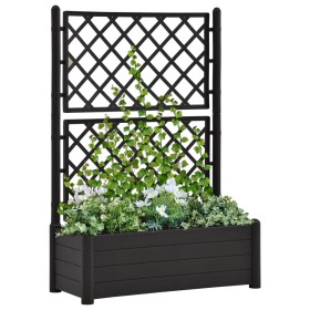 Jardinera con enrejado PP gris antracita 100x43x142 cm de vidaXL, Maceteros y jardineras - Ref: Foro24-313985, Precio: 112,35...