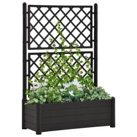 Jardinera con enrejado PP gris antracita 100x43x142 cm de vidaXL, Maceteros y jardineras - Ref: Foro24-313985, Precio: 127,17...
