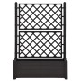 Jardinera con enrejado PP gris antracita 100x43x142 cm de vidaXL, Maceteros y jardineras - Ref: Foro24-313985, Precio: 112,35...