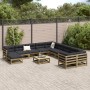 Set de sofás jardín 12 pzas con cojines madera pino impregnada de , Conjuntos de jardín - Ref: Foro24-3299657, Precio: 1,00 €...