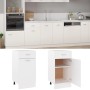 Armario bajo cajón cocina madera ingeniería blanca 40x46x81,5cm de vidaXL, Armarios de cocina - Ref: Foro24-801212, Precio: 7...