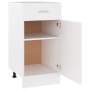 Armario bajo cajón cocina madera ingeniería blanca 40x46x81,5cm de vidaXL, Armarios de cocina - Ref: Foro24-801212, Precio: 7...