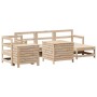Juego de sofás de jardín 7 piezas madera maciza de pino de , Conjuntos de jardín - Ref: Foro24-3250540, Precio: 439,34 €, Des...