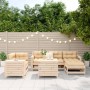 Juego de sofás de jardín 7 piezas madera maciza de pino de , Conjuntos de jardín - Ref: Foro24-3250540, Precio: 439,34 €, Des...