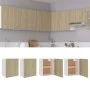 Armarios colgantes 2 uds contrachapada roble Sonoma 50x31x60 cm de vidaXL, Armarios de cocina - Ref: Foro24-805081, Precio: 7...
