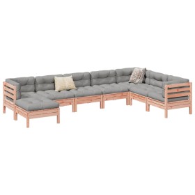 Set de sofás jardín 8 pzas con cojines madera de abeto Douglas de , Conjuntos de jardín - Ref: Foro24-3299579, Precio: 848,21...