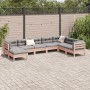 Set de sofás jardín 8 pzas con cojines madera de abeto Douglas de , Conjuntos de jardín - Ref: Foro24-3299579, Precio: 848,21...