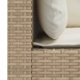 Sofá de jardín de 3 plazas con cojines ratán sintético beige de , Sofás de exterior - Ref: Foro24-365919, Precio: 232,88 €, D...