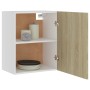 Armarios colgantes 2 uds contrachapada roble Sonoma 50x31x60 cm de vidaXL, Armarios de cocina - Ref: Foro24-805081, Precio: 7...