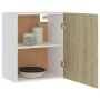 Armarios colgantes 2 uds contrachapada roble Sonoma 50x31x60 cm de vidaXL, Armarios de cocina - Ref: Foro24-805081, Precio: 7...