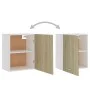 Armarios colgantes 2 uds contrachapada roble Sonoma 50x31x60 cm de vidaXL, Armarios de cocina - Ref: Foro24-805081, Precio: 7...