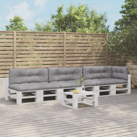 Cojines para palés 7 piezas tela gris de , Cojines para sillas y sofás - Ref: Foro24-3217146, Precio: 230,57 €, Descuento: %