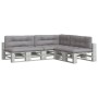 Cojines para palés 7 piezas tela gris de , Cojines para sillas y sofás - Ref: Foro24-3217146, Precio: 230,57 €, Descuento: %