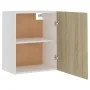 Armarios colgantes 2 uds contrachapada roble Sonoma 50x31x60 cm de vidaXL, Armarios de cocina - Ref: Foro24-805081, Precio: 7...